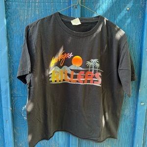 Cropped The Killers “Las Vegas” band t-shirt